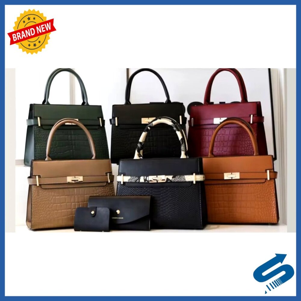 Medium Structured Satchel Handbag With Adjustable… - image 7